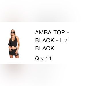 I Am Gia Amba halter top.